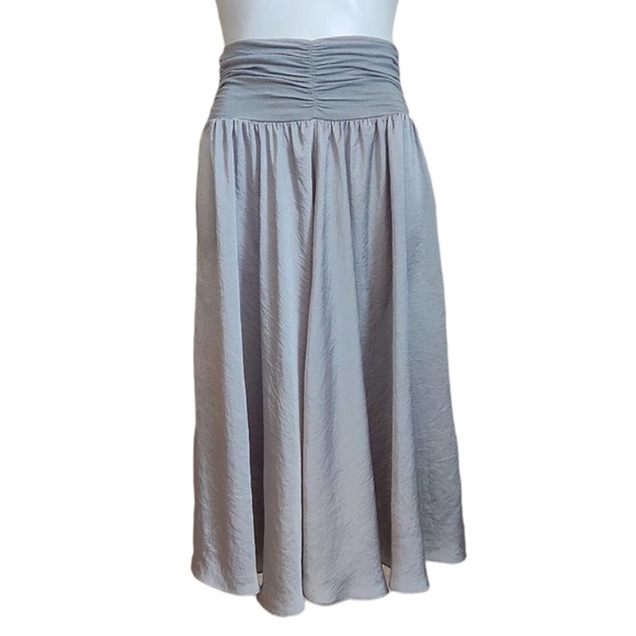 CAbi #241 Silver Women's Convertible Ballet Skirt Strapless Dress - Picture 1 of 8